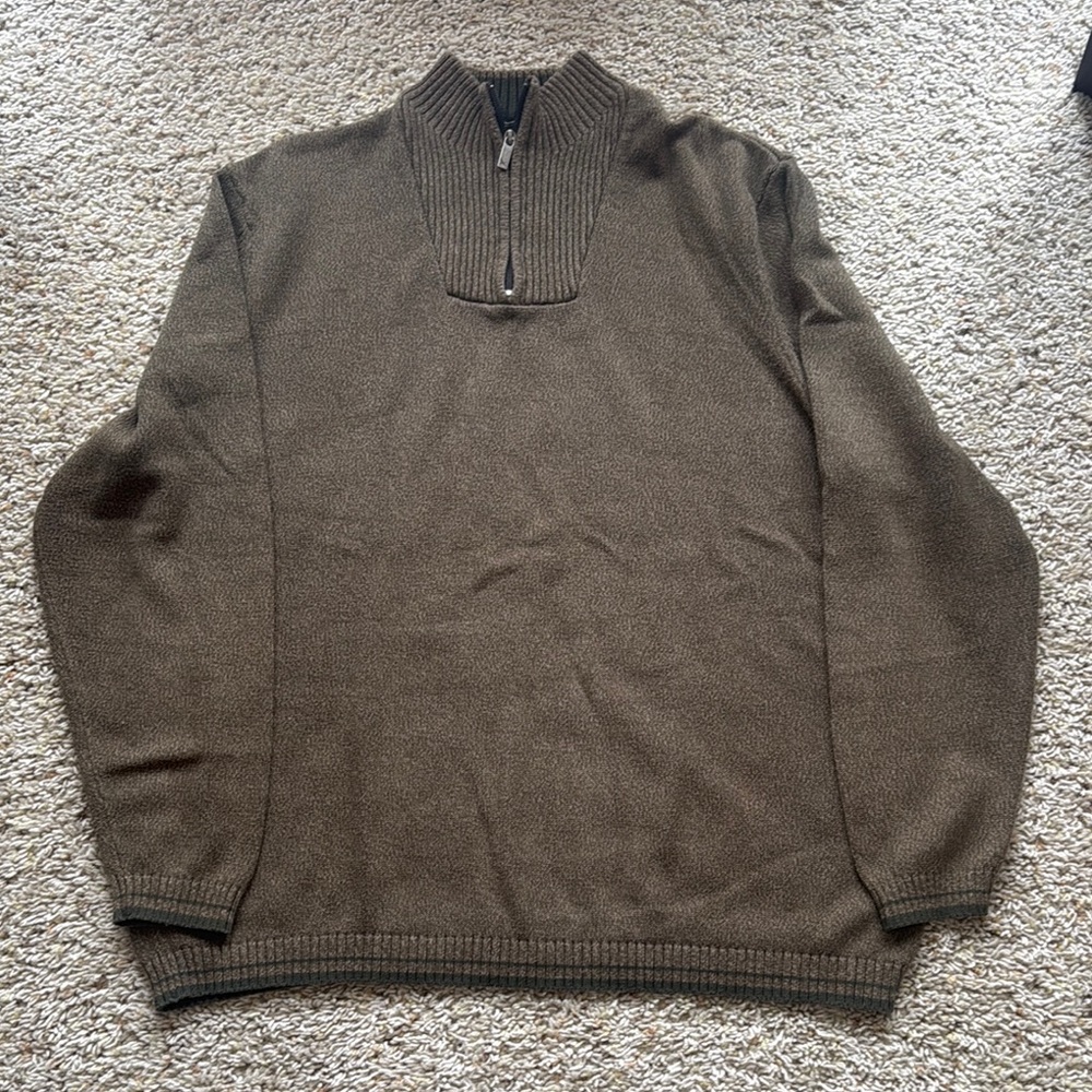 Men’s Eddie Bauer 1/4 zip sweater 2XL